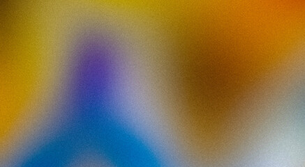 Wall Mural - orange blue gray abstract color smooth grainy backdrop design, grainy gradient texture background, v