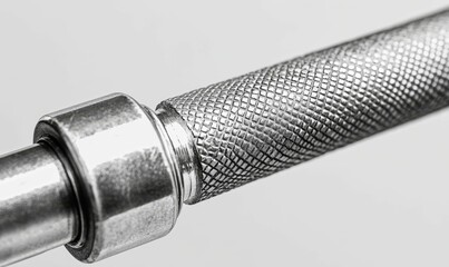 Close-up of textured metal rod.