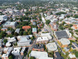 Bird eye view of Harvard Yard, Cambridge, Massachusetts, USA.