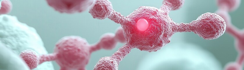 Poster - Abstract Concept of Drug Targeting Visualization