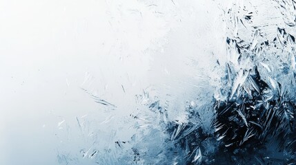 Canvas Print - Frost patterns on glass