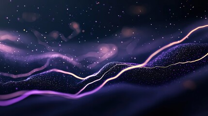 Wall Mural - abstract purple glow