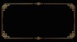 © vitanovski - Elegant gold art deco border with 1920s decorative ornaments