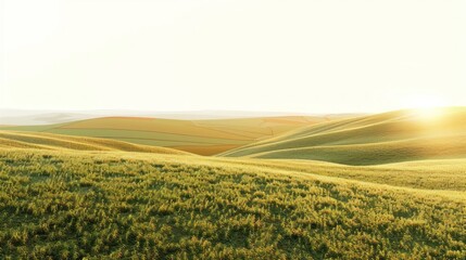 Poster - Serene rolling hills landscape