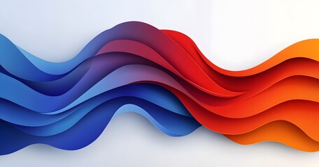 Poster - abstract background with red, blue, and orange elements on a white background. vector presentation d