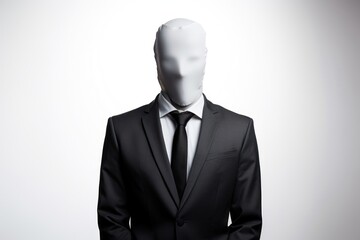 Canvas Print - Mannequin tuxedo white adult.