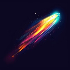 Wall Mural - Colorful light streak