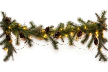 Wall Mural - christmas conifer branch plant.