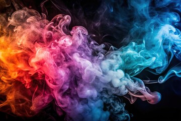 Abstract background with smoke in the air