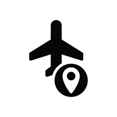 Poster - Airport location icon web design in vector