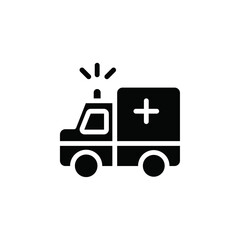 Poster - Ambulance icon web design in vector