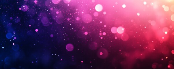 Poster - Sparkling gradient bokeh background with pink and purple lights. Festive celebration and artistic abstract concept