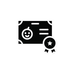 Aufkleber - Birth certification icon web design in vector