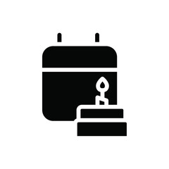 Poster - Birthday icon web design in vector