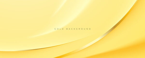 Wall Mural - abstract luxury gradient background gold color decorative design