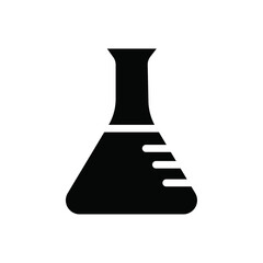 Poster - Chemical flask icon web design in vector
