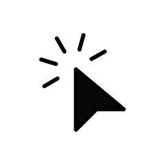 Aufkleber - Click icon web design in vector