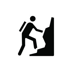 Poster - Climbing icon web design in vector