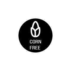 Aufkleber - corn free icon web design in vector