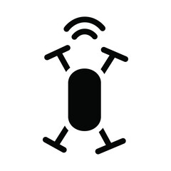 Poster - Drone Technology icon web design in vector
