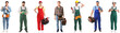 © Pixel-Shot - Set of plumbers on white background