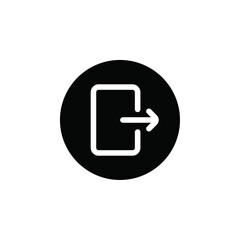 Aufkleber - Exit icon web design in vector