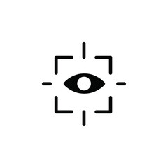 Poster - Eye scanner icon web design in vector