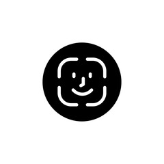 Poster - Face id icon web design in vector