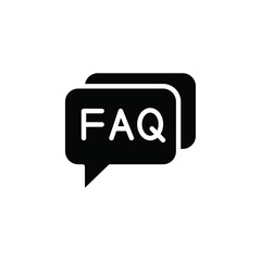 Poster - FAQ icon web design in vector