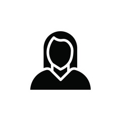 Aufkleber - Female icon web design in vector