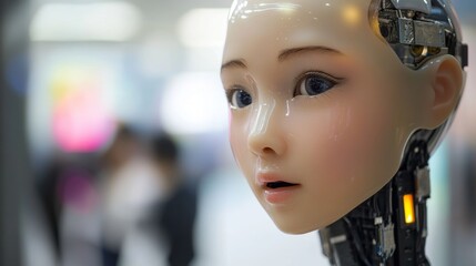 Aufkleber - Rise of AI. Robots Demand Rights and Humanity's Divided Response