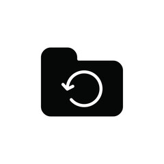 Poster - Folder sync icon web design in vector