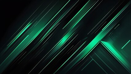 Aufkleber - Abstract digital artwork illustration background featuring a dynamic composition of overlapping geometric shapes and lines, creating a sense of movement and depth
