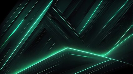 Aufkleber - Abstract digital artwork illustration background featuring a dynamic composition of overlapping geometric shapes and lines, creating a sense of movement and depth