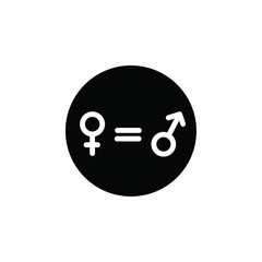Poster - Gender equality icon web design in vector