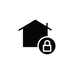 Poster - Home security icon web design in vector