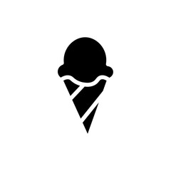 Poster - ice cream cone icon web design in vector