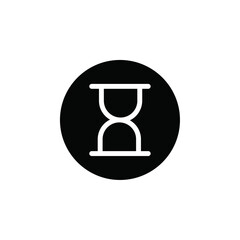 Poster - Hourglass icon web design in vector