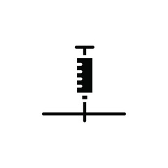Poster - Intradermal injection icon web design in vector
