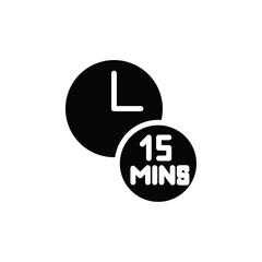 Poster - Minute timer icon web design in vector