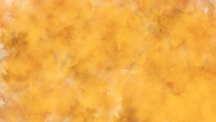 Wall Mural - Art abstract yellow watercolor painting textured design, A gradient from pale orange to bright yellow watercolor on white background,Dirty Yellow Paper Texture. 