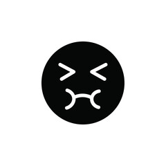 Poster - Nauseated emoji icon web design in vector