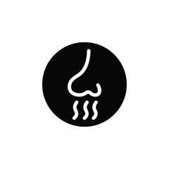 Poster - Nose with smoke icon web design in vector