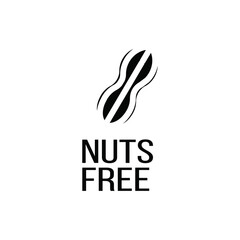 Aufkleber - nuts free icon web design in vector