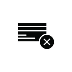 Poster - Payment cancel icon web design in vector