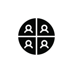 Aufkleber - People segmentation icon web design in vector