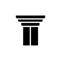 Aufkleber - Pillar column icon web design in vector