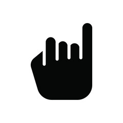Poster - Pinky finger icon web design in vector
