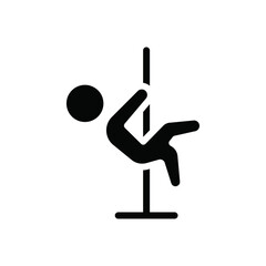 Poster - Pole dance icon web design in vector