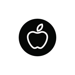 Poster - Red apple icon web design in vector